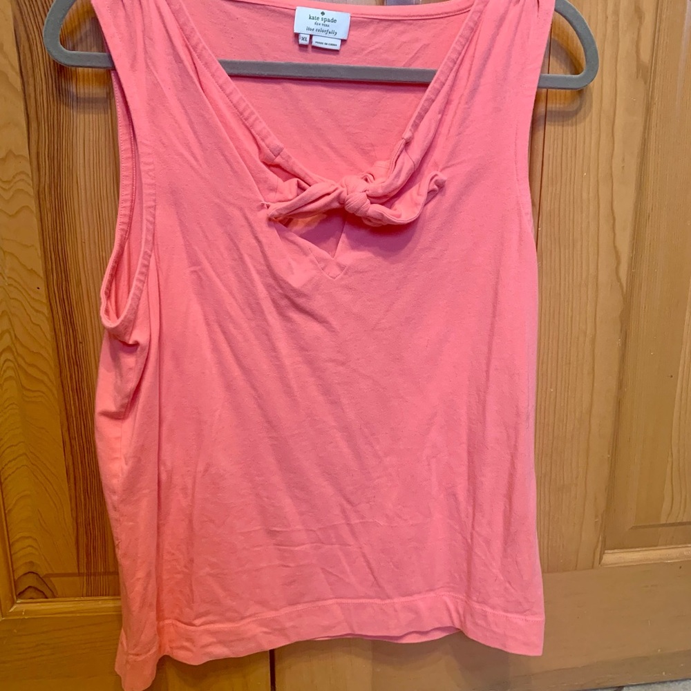 Kate Spade Coral Tank with bow